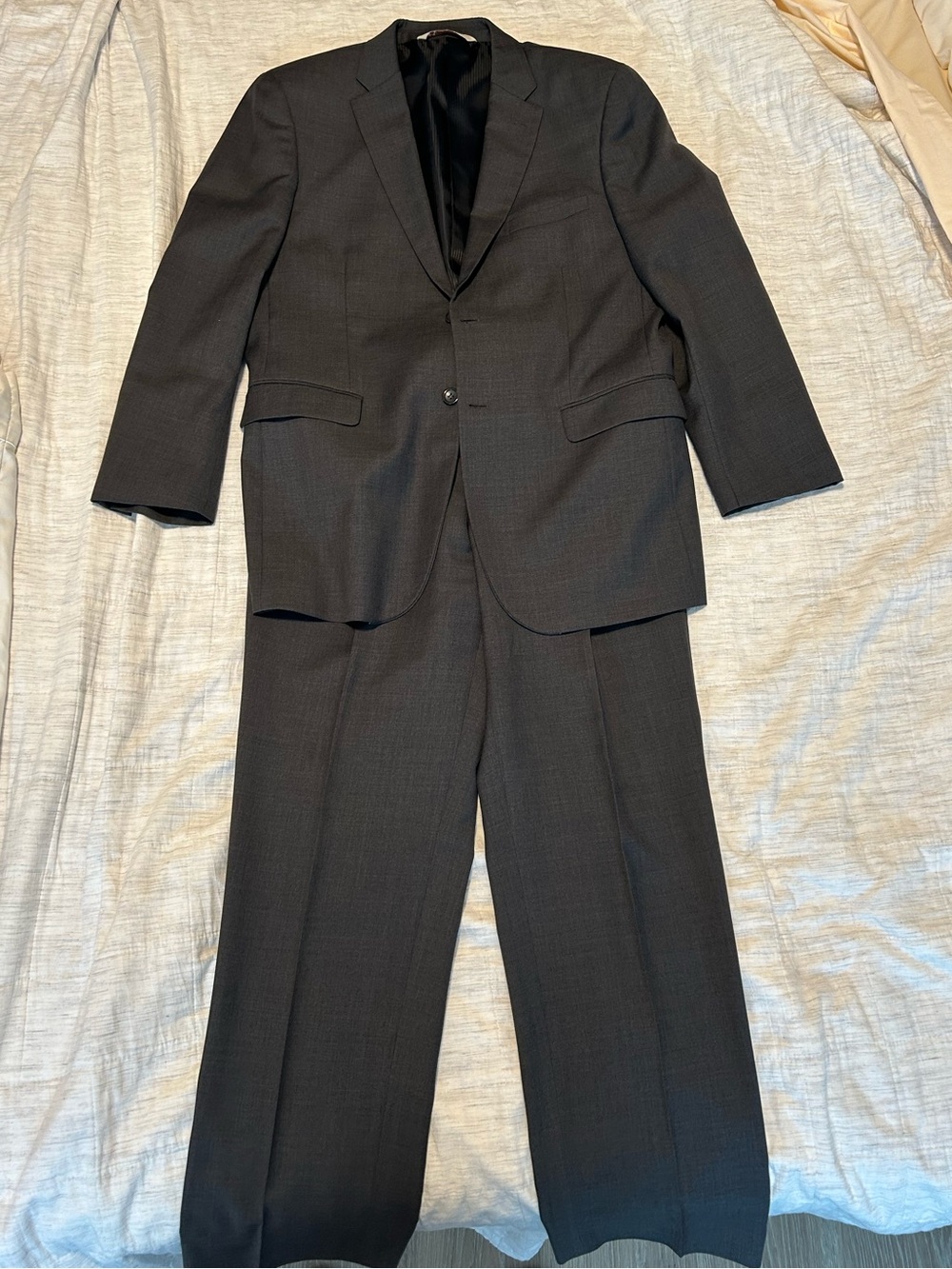 Italian Men's Dark Gray Two-Piece Suit, Ferretti - Pronto Uomo